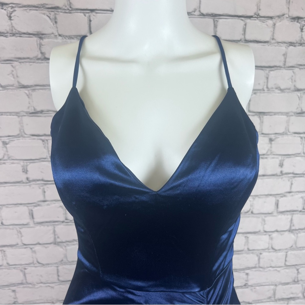 NWT Windsor Navy Lace Gown - Picture 3 of 9